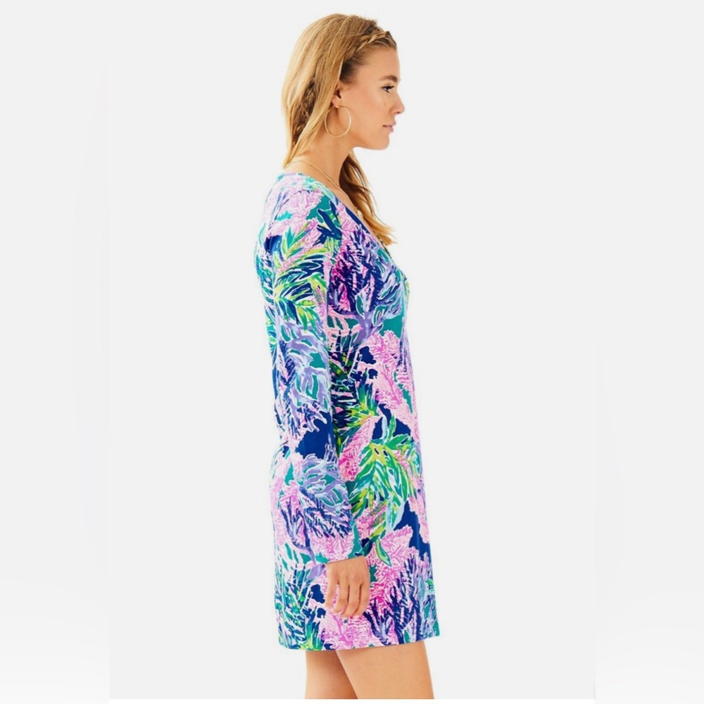 Perfect like new Lilly Pulitzer Beacon Dress in Multi Fan Club XS - Picture 4 of 8